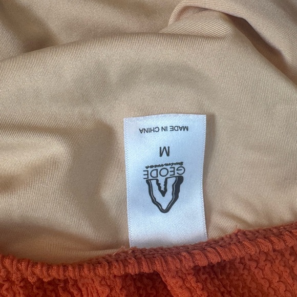 Rust Textured Bikini Bottom - Picture 3 of 4